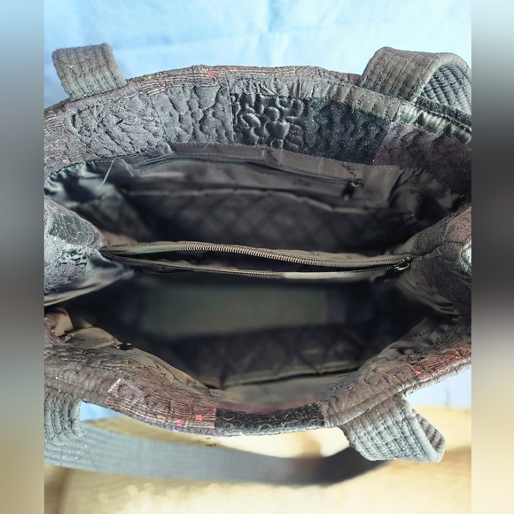 Donna Sharp Fabric Patchwork Handbag with Shoulder Straps - Picture 5 of 9